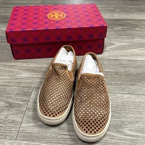 Tory Burch Jesse Perforated Slip On Sneakers, 6.5